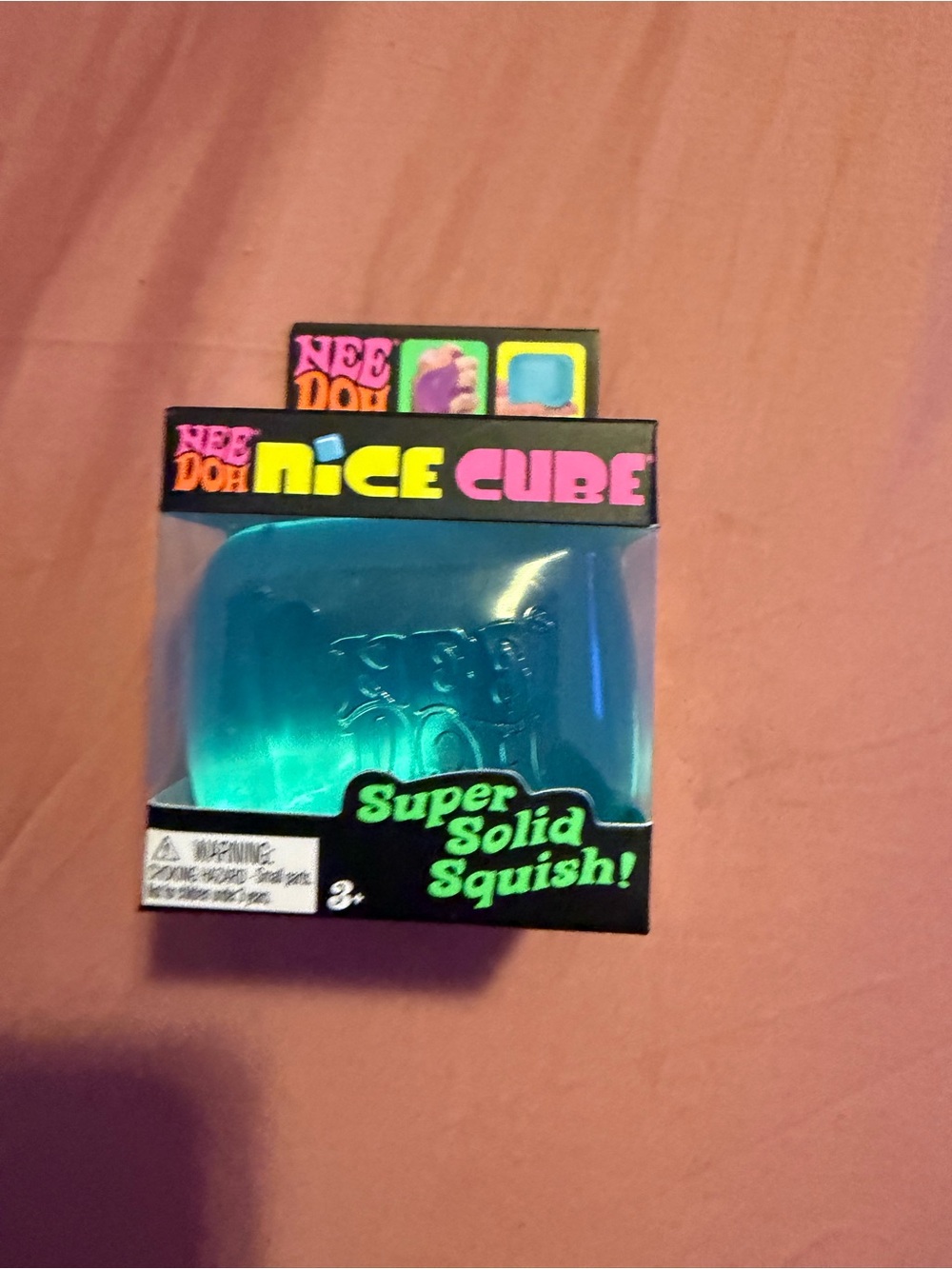Nickelodeon NeeDoh Nice Cube Super Solid Squish - Teal/Blue